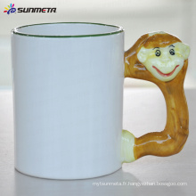 Sublimation Tasse blanche animée singe